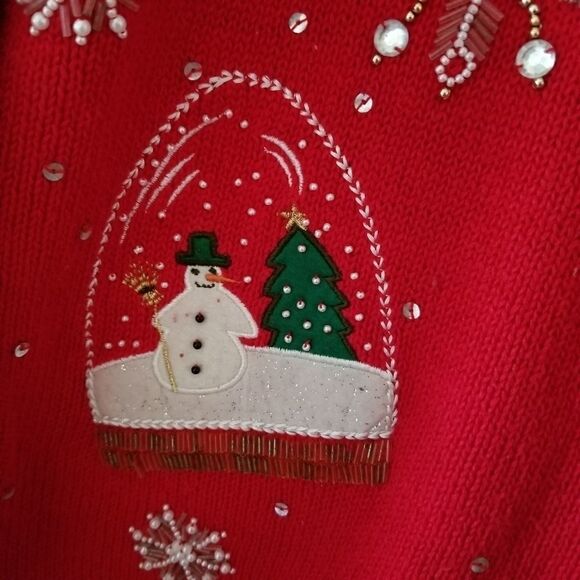 All Points vintage Christmas snow globe sweater - Picture 11 of 12